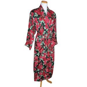 Victoria’s Secret Vintage Gold Label RARE Floral Long Robe Size PS